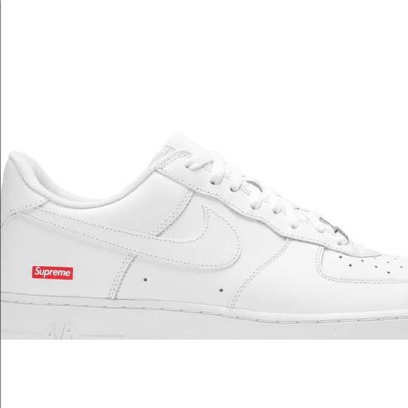 Nike | supreme x Air Force 1 Low’ | Box logo - white | size M8.5 | Brand new!! - Picture 2 of 13